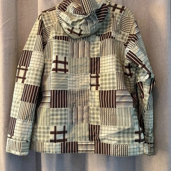 Foursquare Snow Board Outerwear 5K Jacket. Women's Size M. Green and Brown - Picture 4 of 12
